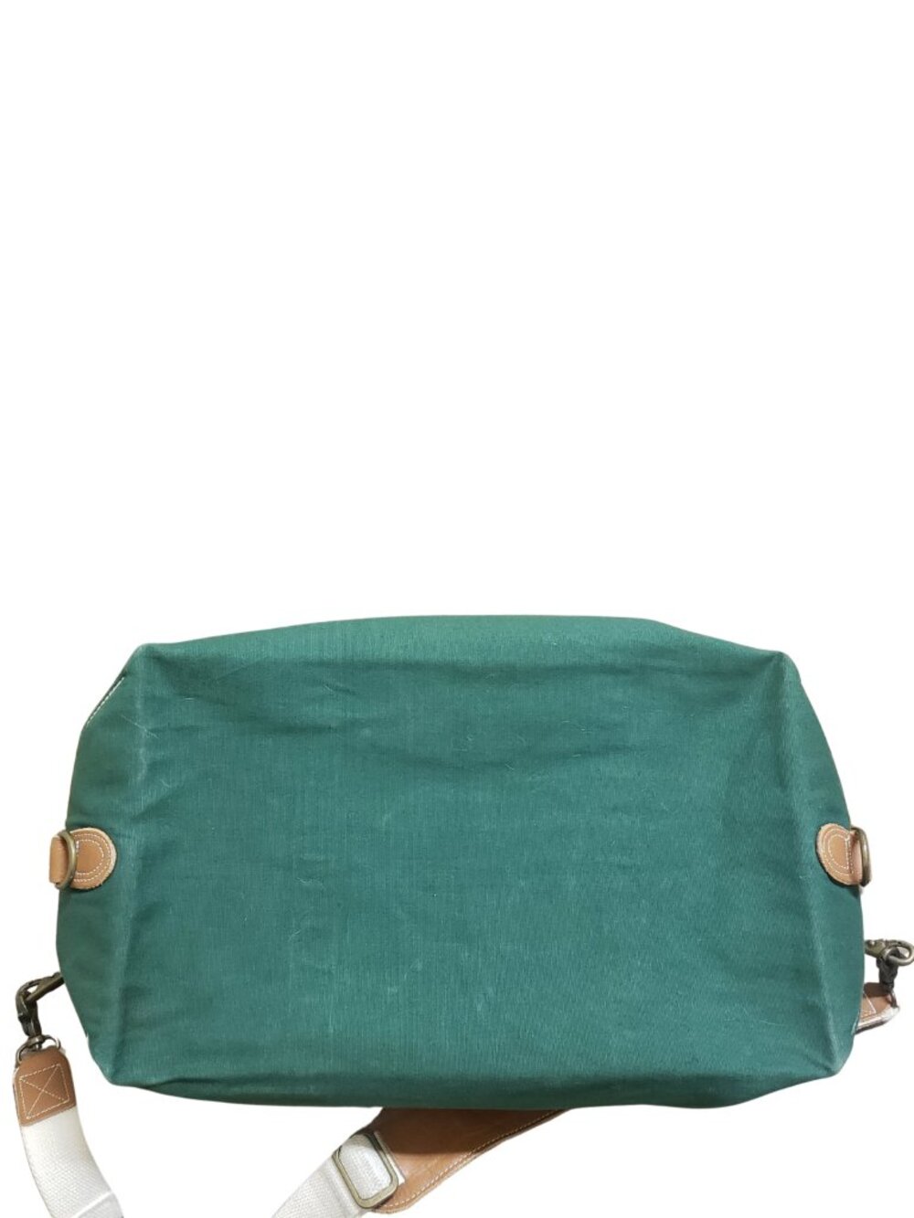 CB Station Canvas & Leather Weekender Duffel Bag Unisex Hunter Green - Picture 6 of 7
